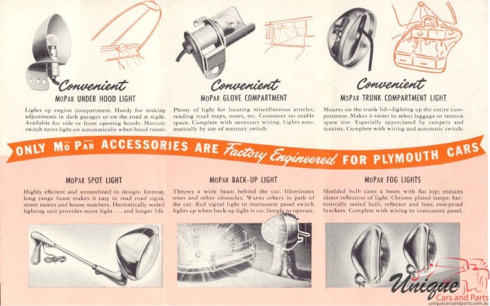 1948 Plymouth Mopar Accessories Brochure Page 7
